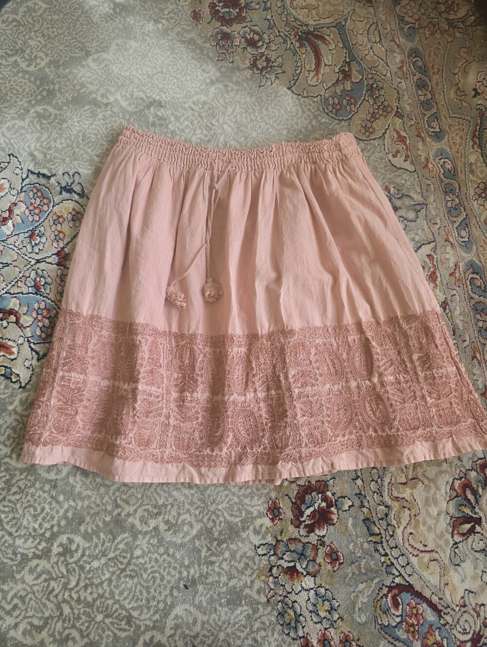 J. Crew embroidered skirt 100% Cotton